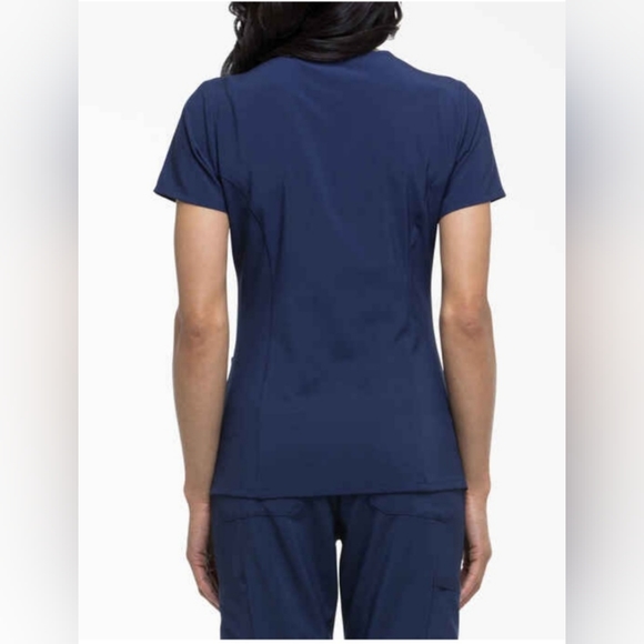 Women's Dickies EDS Essentials V-Neck Scrub Top - Navy - Picture 2 of 4